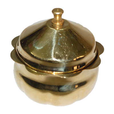 "Brass Haldi Kumkum Bharina -012 (24gms) - Click here to View more details about this Product